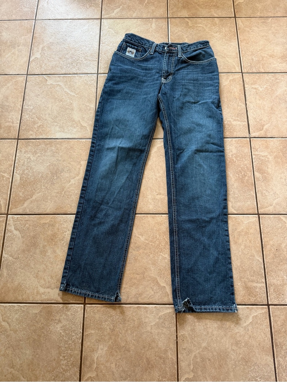 Cinch Men's White Label Mid Rise Relaxed Fit Straight Leg Jeans 30 x 34